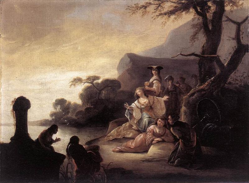 WET, Gerrit de Finding of Moses in the Nile oil painting picture